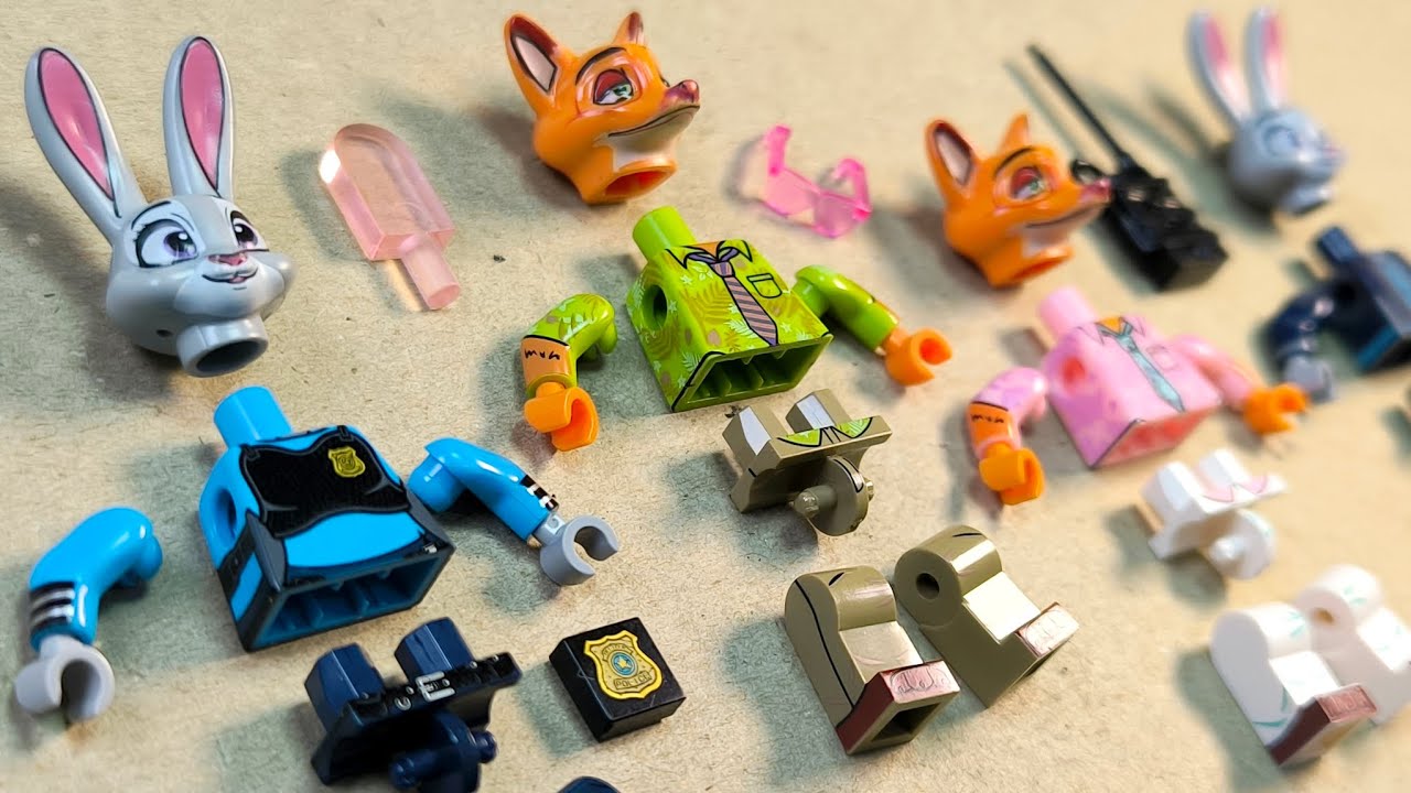lego Zootopia | nick | judy | minifigures lego unofficial 