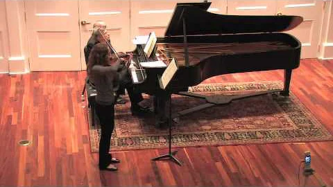 Melanie Snider, violin; Romance by Dvorak
