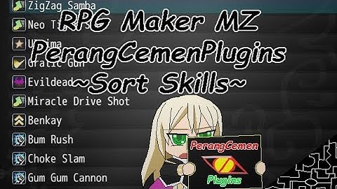 RPG Maker MZ Plugin - Sort Skill