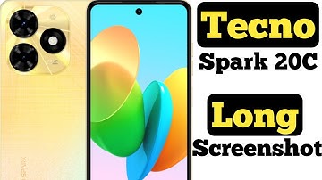 How to take long screenshot on Tecno Spark 20C || Tecno Spark 20C me long screenshot kaise le ||