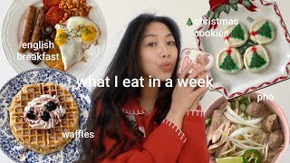 what i eat in a week 🎄🎀❄️ *holiday edition*