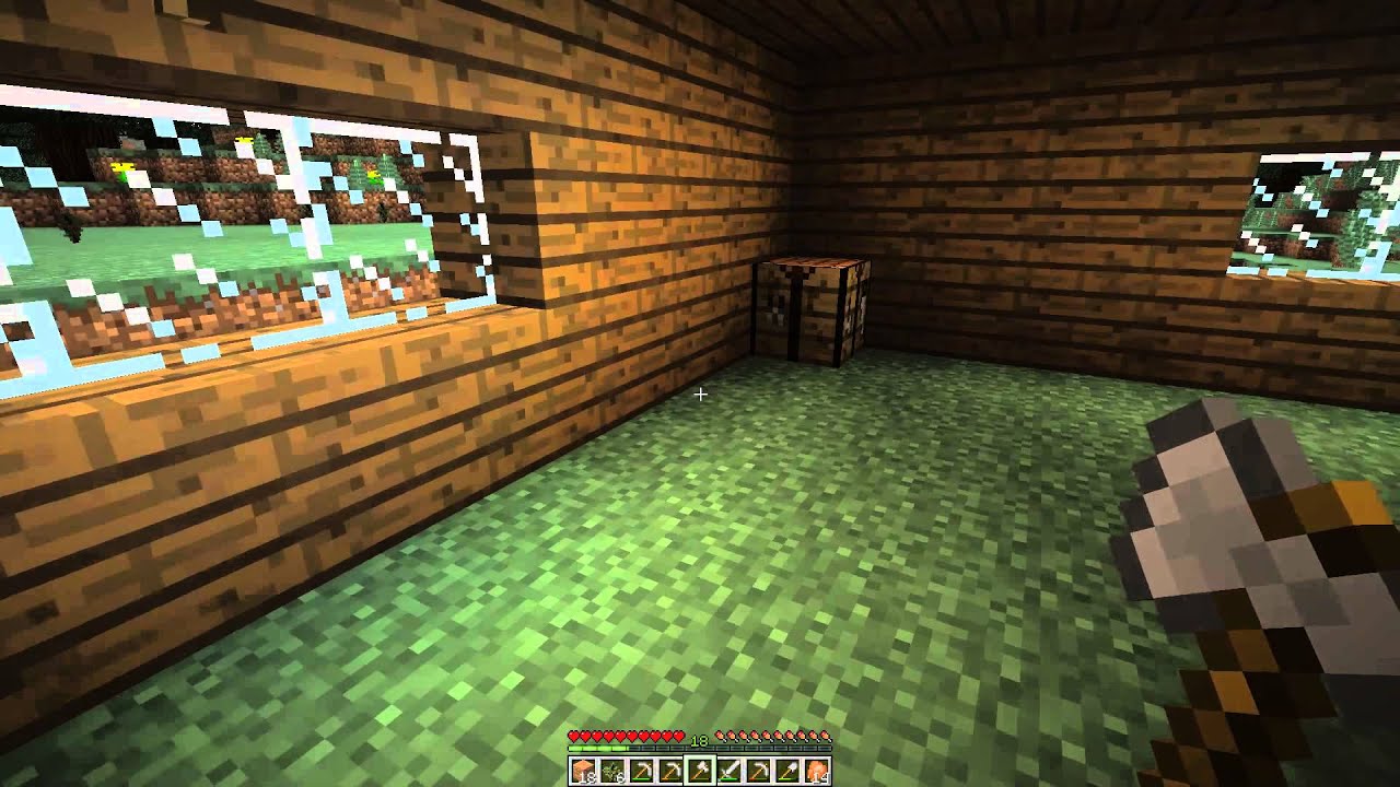 Minecraft Survival Bölüm 4 Tahta Ev ve Madenler YouTube