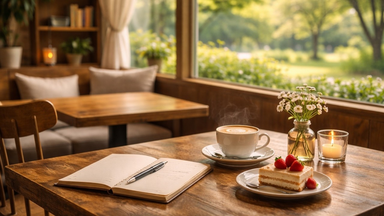 Quiet Cafe Background Music ☕ Calm & Minimal for Reading