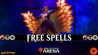 Arcane Bombardment FREE SPELLS every turn | Historic MTG Arena