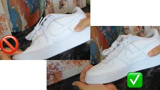 How to insert sneaker shields in Air Force 1