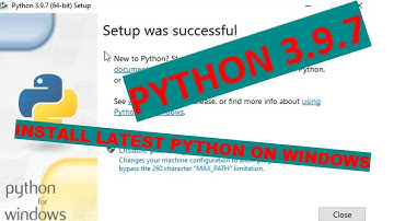 Install Python on Windows 10 | Python 3.9.7