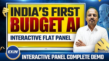 Best AI Based Digital Board in India  | Ekin Interactive Flat Panel Complete Demo | AI Smart Board🤯