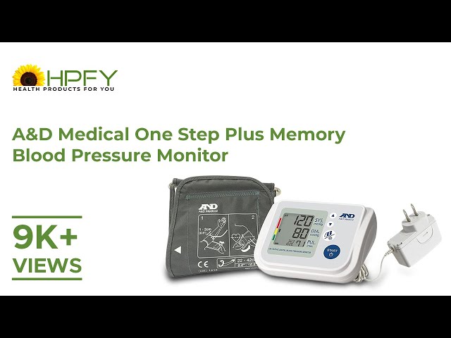 A&D Medical One Step Plus Memory Blood Pressure Monitor, Get flat 10% Off*