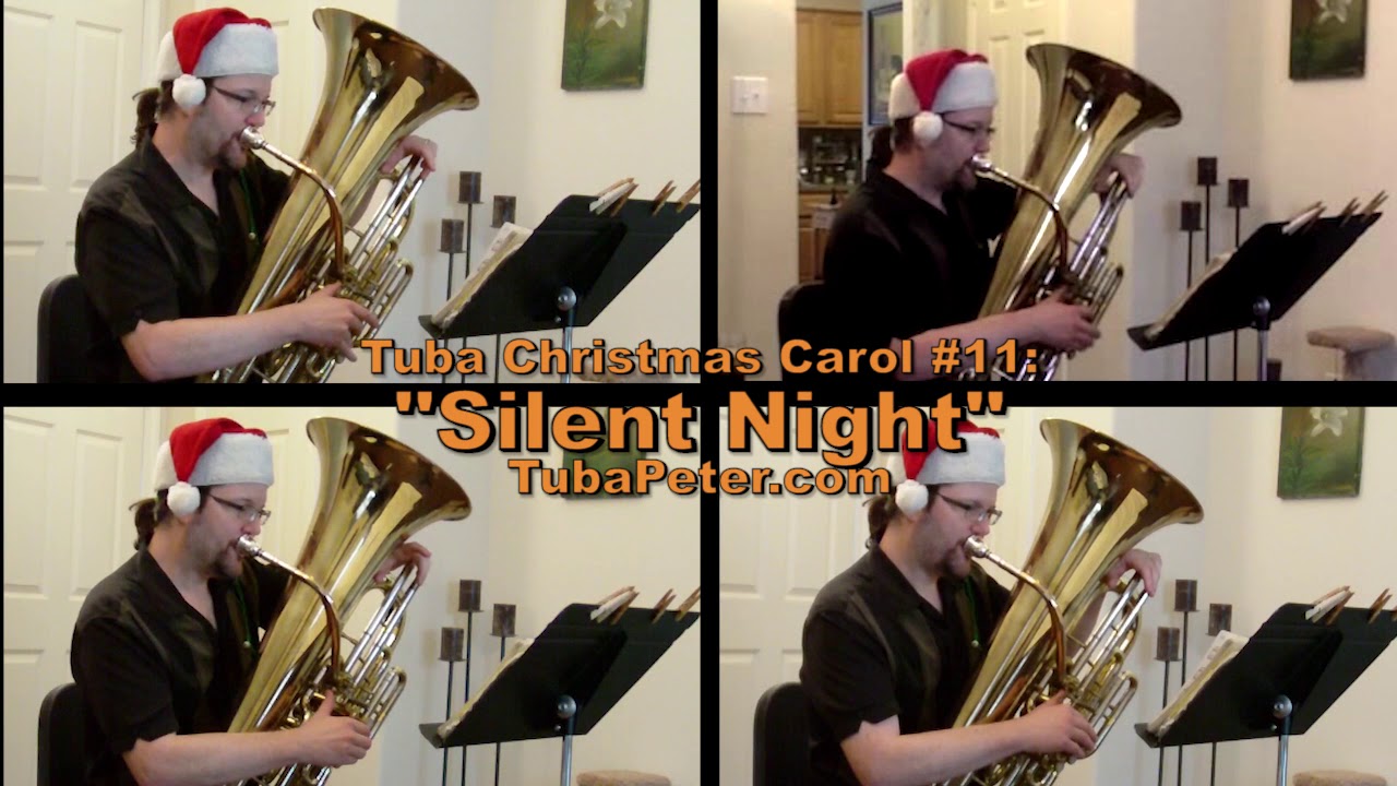 TubaChristmas 11 "Silent Night" Tuba Quartet YouTube