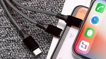 WeCool Nylon Braided Multifunction Fast Charging Cable for Android, iOS and Type C Devices,