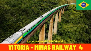 Cab Ride Vitória  Minas Railway Part 4 (Desembargador Drumond  Belo Horizonte, Brazil) 4K