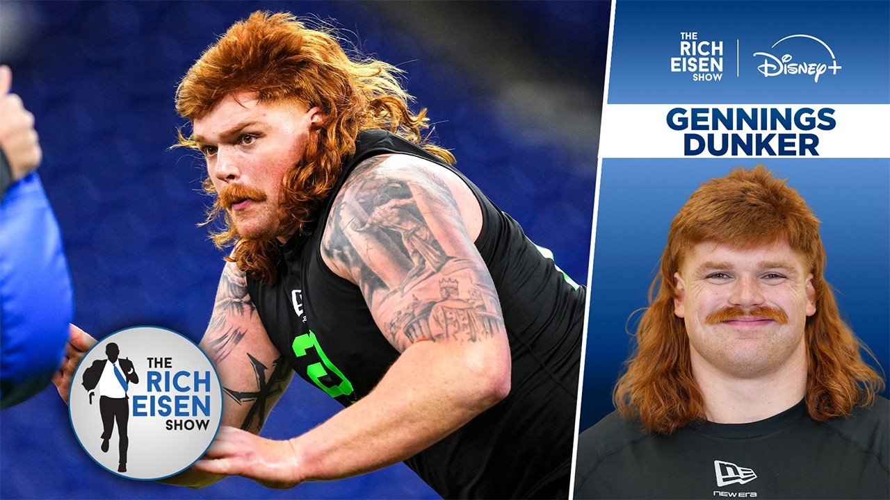 NFL Draft OL Prospect Gennings Dunker: My Mullet Makes Me Better at Football | The Rich Eisen Show