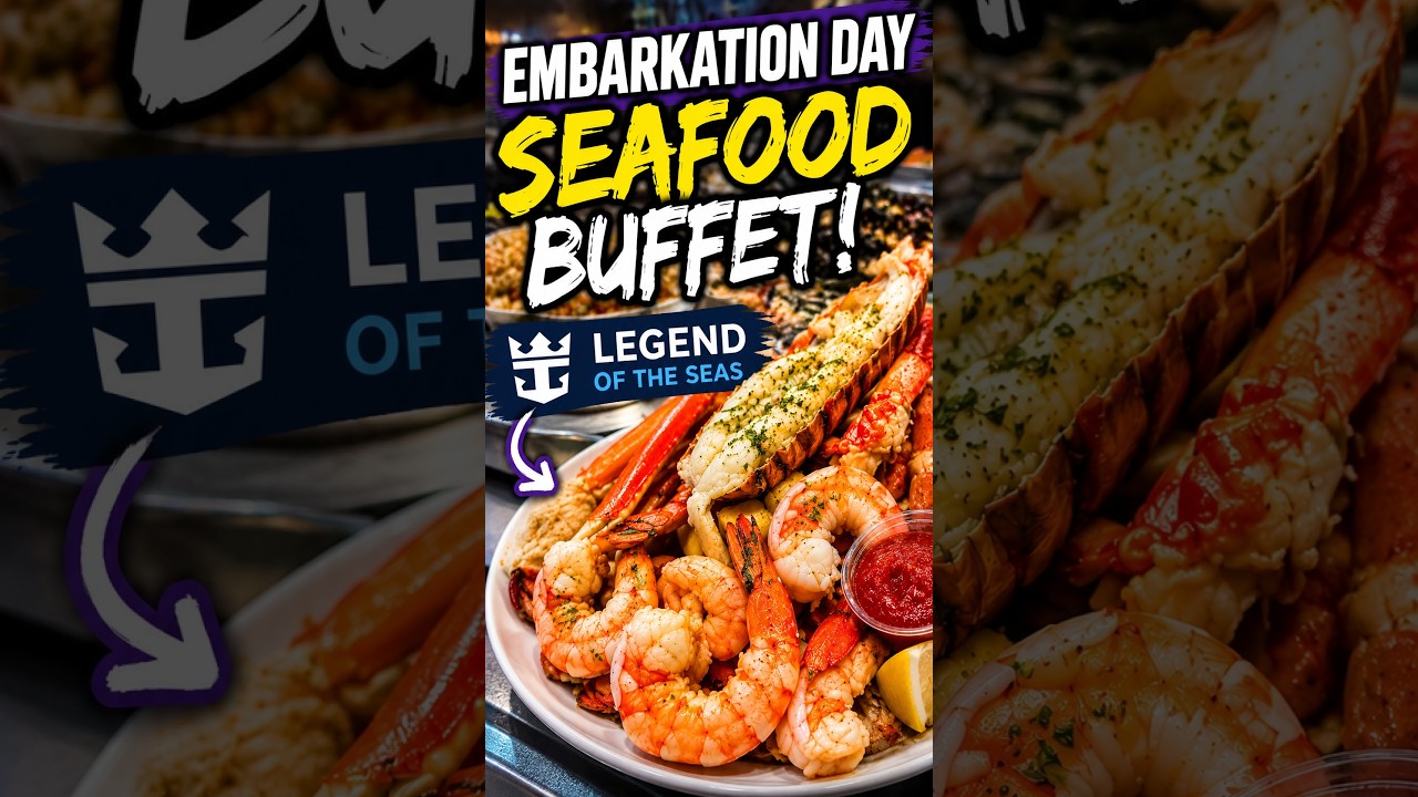 🦀Embarkation Day Seafood Buffet on Legend of the Seas 🚢