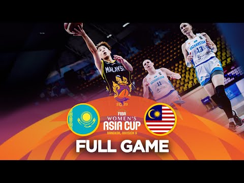 Kazakhstan v Malaysia | Full Basketball Game | FIBA Women's Asia Cup 2023 - Division B