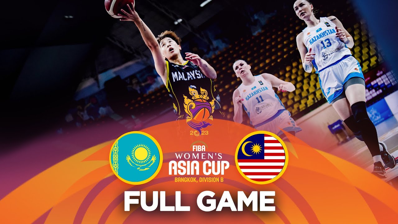 Kazakhstan v Malaysia Full Basketball Game FIBA Womens Asia Cup 2023 - Division B