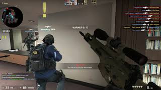 CSGO Office Warmup - 7k - My entire team spawn camped the Ts :)
