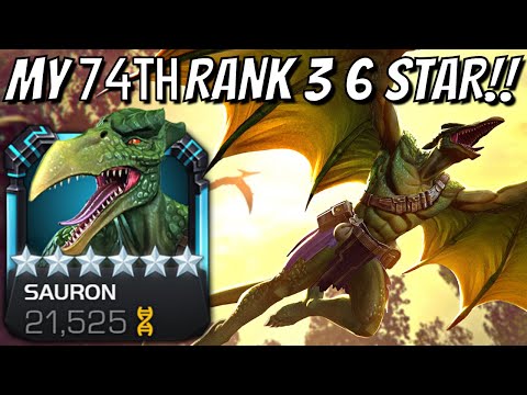 6 Star Rank 3 SAURON Gameplay – 12+ ENDGAME BOSSES!! ULTIMATE SHOWCASE!!!