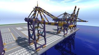 Minecraft Port Cargo Container Gantry Crane Tutorial