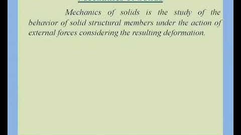 MECHANICS OF SOLIDS (MET201) module 1