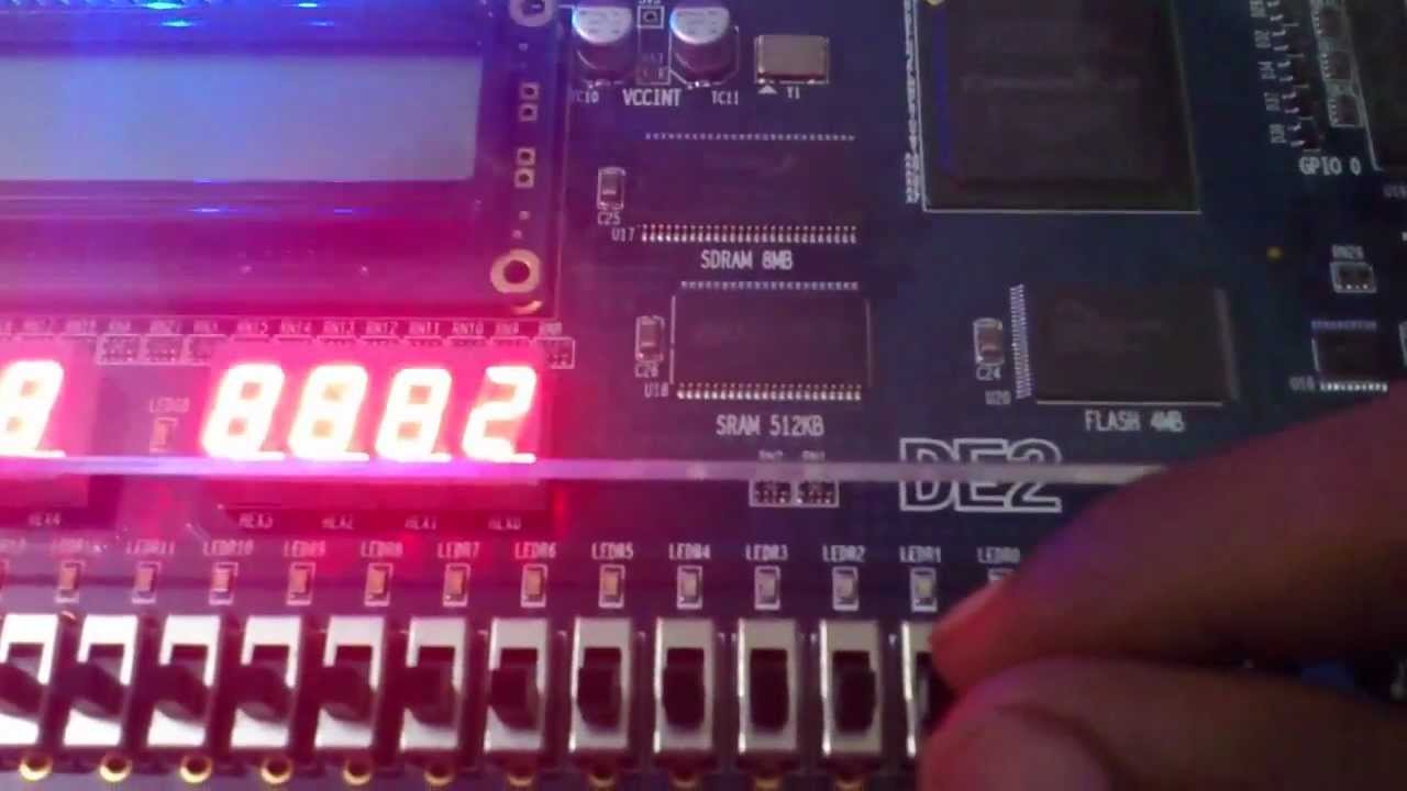 ALTERA DE2 developement board and Quatrus II v7.2