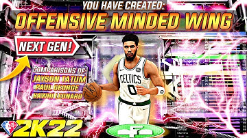 *FIRST EVER 100+ BADGE* OFFENSIVE MINDED WING SMALL FORWARD JAYSON TATUM BUILD ON NBA 2K22 NEXT GEN!