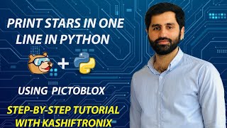 ✨ Python & PictoBlox Trick: Print Stars in One Line with Spaces