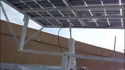 How to build a solar tracker. DIY solar panel sun tracker.