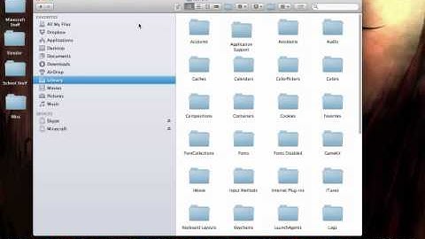 Minecraft: How to access your Minecraft Folder (Mac)