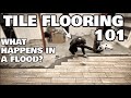 How to properly tile a flooded basement