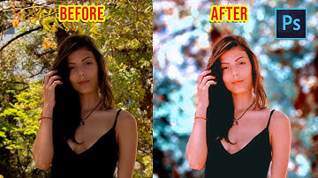 [ Photoshop Tutorial ] Bokeh Blur Background & Color Grading in Photoshop