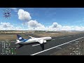 AeroMexico 787 butter landing on MSFS