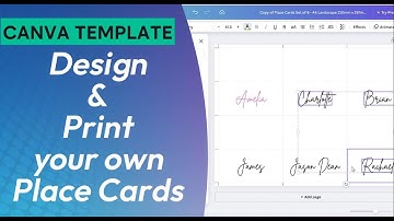 Easy Guide: Edit & Print Your Wedding Place Cards (Using Canva)