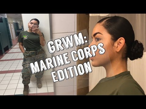 Military Style Bun & “No Makeup” Makeup