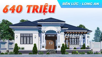 Mẫu Nhà Cấp 4 Tân Cổ Điển 640 TRIỆU Giải Quyết Khuôn Đất Xấu Tại Bến Lức Long An