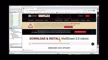 WallStreet Forex Robot 3.0 - Install Using the Automatic Installer
