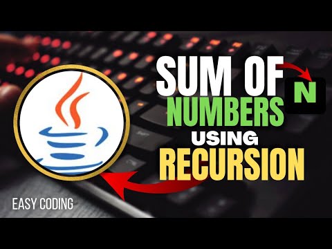 Sum of N numbers using Recursion in Java | Easy Coding - YouTube
