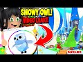 🦉SNOWY OWL PET VIDEO LEAKS! ❄️ADOPT ME ROBLOX TEA NEWS Christmas Winter