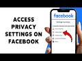 How To Access Privacy Settings On Facebook | Manage Facebook Account Security Settings 2026