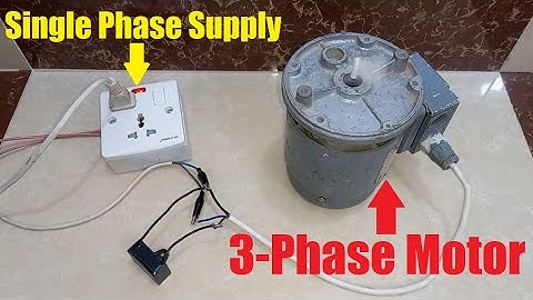 How to Run 3 Phase Motor using Single Phase Supply / 3 Phase Motor using Single Phase Without VFD