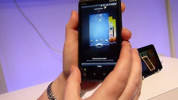 HTC EVO 3D New Lock Screen Demonstration