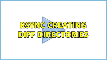 Unix & Linux: Rsync creating diff directories