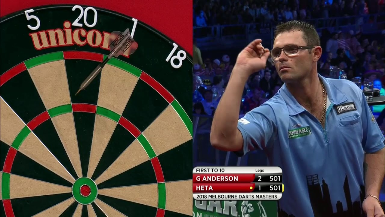PDC Melbourne Darts Masters 2018 Gary Anderson vs Damon Heta Part 1/2