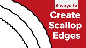 Create a scallop edge in illustrator | 3 Different ways