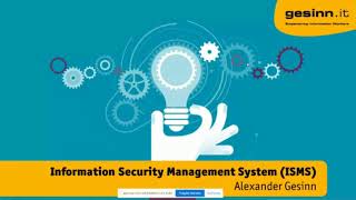 SMWCon 2020/Day 1 - "Information Security Management System (ISMS) with SMW" by Alexander Gesinn