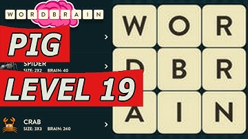 WordBrain Pig Level 19 Answers (Android/IOS)