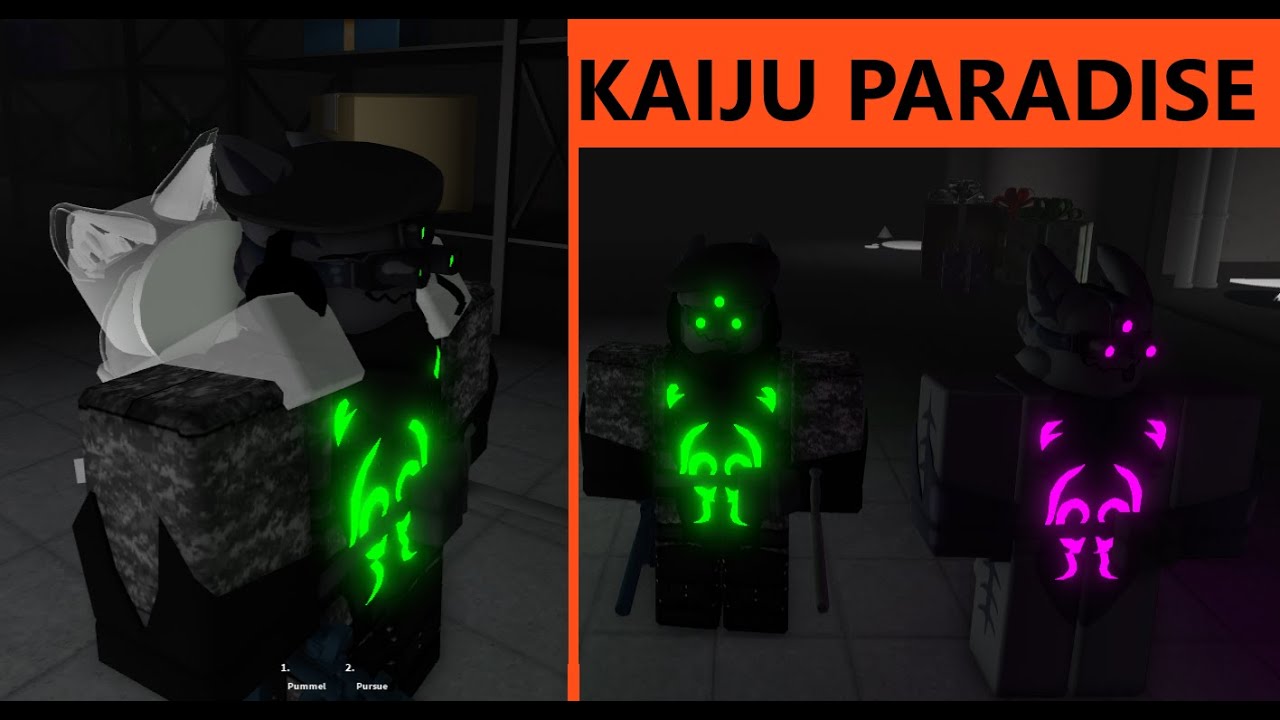 Roblox:Kaiju Paradise NIGHTCROWLER and nightcrowler in private  serv.(green)NEW 