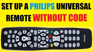 How to program a Philips universal TV remote control to any TV or device without codes