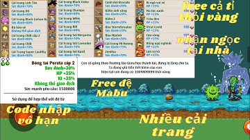 Nro Lậu | Nro lậu sever Mabu, free hơn 1 tỉ thỏi vàng, code nhập vô hạn, shop bán skh, nhiều ct