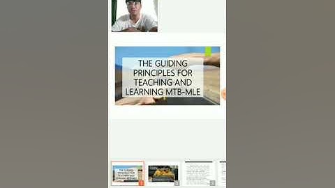 The guiding principles for teaching and learning MTB-MLE