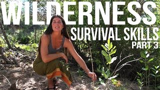 Wilderness Survival Skills Pt 3/4: Hand Drill, Tarp Shelter, & Resource Gathering